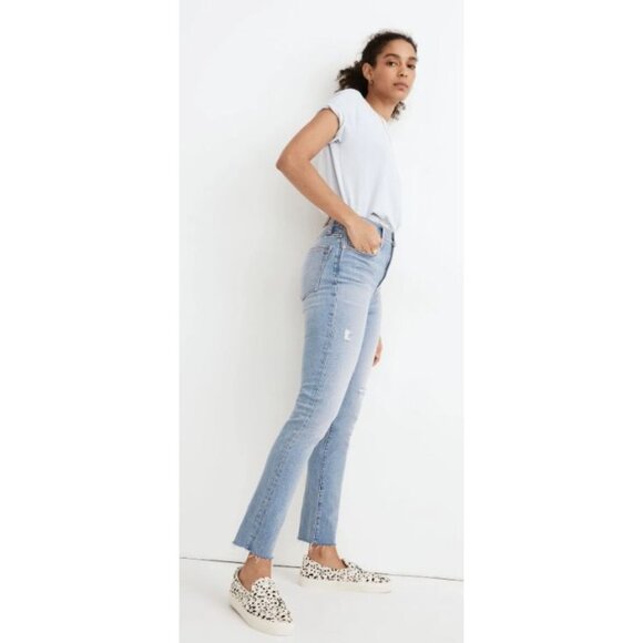 Madewell The Tall Perfect Vintage Jean Coffey Wash Worn-In Sz 26 Tall MC493 $135 - Picture 3 of 14